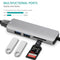 USB C Hub Multiport Adapter 5 in 1 Portable Dongle with HDMI 2 USB 3.0 Ports