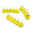 3Pcs False Nail Art Tip Display Practice Base Frame Stand Polish Diy(Yellow A4M7