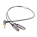 Elbow 3.5mm male to female one audio cable couple headphone extension cable