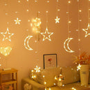 LED Curtain Lamp String Neon Light Xmas Wedding Party Neon Light (Warm) A