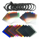 24pcs Square Full + Graduated Filter Set + 9 Size Adapter Ring Filter Holde