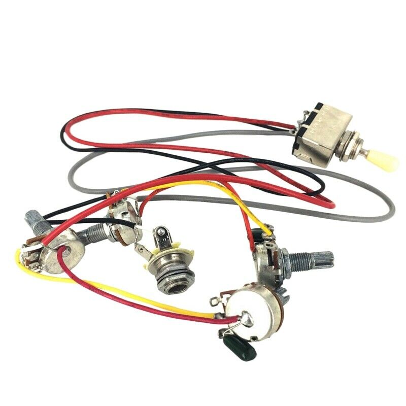 For Lp Electric Guitar Wiring Harness Prewired 2V2T 3-Way Toggle Switch 500