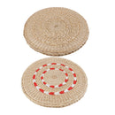 Natural Straw Round Cushion Yoga Meditation Mat Tatami Cushion 23 cm