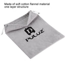 Grey PULUZ Soft Flannel Pouch Bag with Stay Cord for GoPro NEW HER