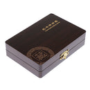 Wooden Coin Display Case Storage Box For 5 Coins of 27mm, with Coin Gaskets