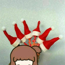 6pcs Christmas Mini Lollipop Lollypop Santa Claus Hat Cap Wrap Xmas Party-Decor