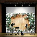 Christmas Backdrop Wood Board Photography Background Cloth Photo Studio Decor