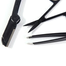 3x Professional Stainless Steel Eyebrow Cutter Eyebrow Scissors Eyebrow Knif BX