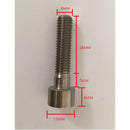 5pcs M8*35 Titanium GR5 TC4 Allen Key Bolt Socket Screw Hexagon Head Screws