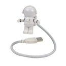 Creative 0.5W Astronaut Shaped Night Light USB Eye-caring Reading Lamp Lamp