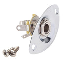 1x 1/4'' Oval Indented Output Jack Plug Plate for Electric Guitar Bass Parts
