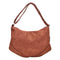 Solid Crossbody Handbag Women PU Leather Large Shoulder Bag (Light Brown)