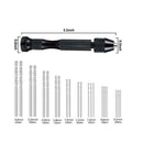 37 pcs Hand Drill Set Bench Vice Twist Drills Pin Vise Craft Carving DIY