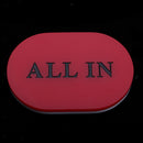Bargaining Texas Hold'em Oval ALL-IN Chip Button Blackjack Casino Game Prop