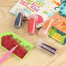 15 Bottles Diamond Painting Embroidery Tool Storage Box Hand Bag (Red)