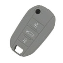 Car Key Protive Cover Holder for BUICK Flip Folding Remote Key Fob Gray