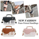 Pink new fashion hit color piano printing handbag sweet wind fresh shoulder D3Q6