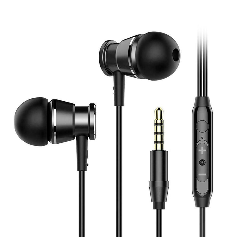 M305 Bass Metal Earphone In-ear Headset HiFi Stereo Earbuds with Microphone