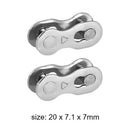 10pairs Stainless Steel Mountain Road Bike Chain Connector for 6/7/8 Speed