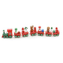 Mini Wood Christmas Train Children\'s toys for holiday decorations