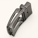 Men Ratchet Metal Leather Belt Buckle Replacement Automatic Slide Buckle Ac J6J5