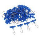 50x High-strength Fishing Line Sinker Slides Slider with Snap for Braid Line