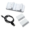 Dual Charger USB Charging Base 5V 300mA with 2 Batteries for Xbox One Controller