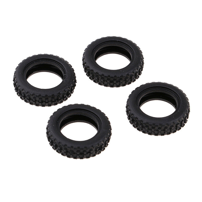 Durable Plastic Tire Tyre Black for WLtoys K979/K989 Spare Parts, Pack of 4