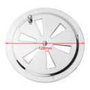 Stainless Steel Marine Round Louver Air Vent Ventilation Gille w/ Side Knob