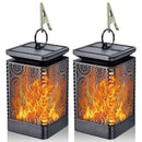 Solar Led Lantern Lights Dancing Flame Waterproof Outdoor Hanging Lantern P