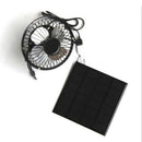 4'' USB Iron Solar Powered Fan 3W Panel For Outdoor Home Cooling Ventilation HOT