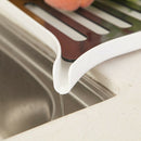 Home Kitchen Double Layers Drain Rack With Tray Sink Caddy Tableware Countertop