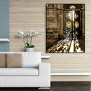Retro Door DIY Painting By Numbers Kit Canvas Oil Wall Art Home Decor Gift