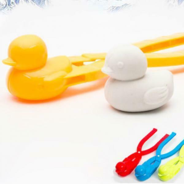 Duck Shape Snowball Clip Ball Maker Snow Mold Outdoor Sports Green