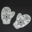2pcs Gloves Snow Cutting Die Stencil Scrapbooking Craft Album Paper Card