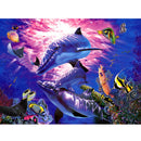Dolphin Fish Sea Ocean 5D Diamond DIY Painting Craft Kit Home Decor