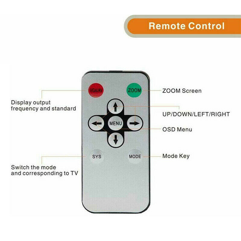 HDMI To RF Coaxial AV Converter Adapter Box TV Transmitter W/ Remote Control
