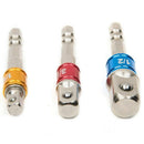 3PCS Socket Adapter Impact Set Hex Shank to 1/4 3/8 1/2 inch Colorful Exten L9O9