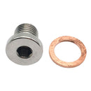 M12 x 1.25mm Oxygen o2 Lambda Sensor blanking Plug Cap Stainless Steel