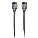 2pcs Solar 12LED Flame Light Outdoor Flickering Torch Lights Landscape Lamp