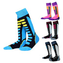 Kids Winter Thermal Long Ski Snowboarding Hiking Sports Socks EU 27-30 Blue