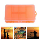 Portable Dual Layer 10 Slots PVC Plastic Fishing Tackle Accessory Tool Box