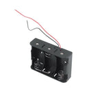 Black Plastic Battery Holder Case 2 Pcs for 3 x C 1.5V Batteries R2N9