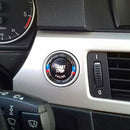 Carbon Fiber Key Start Button Ring Decor Trim For BMW 3 Series E90 / E93 / E92