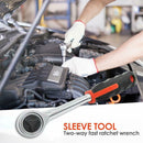 Double-ended Torque Universal Ratchet Spanner Socket Wrench Repair Tools