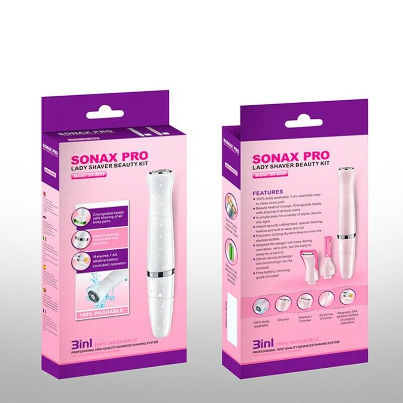 Sonax Pro Three-In-One Epilator Ladies Underarm Private Parts Shaver Electr P5M9