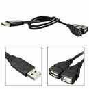 1x USB 2.0 A Male To 2 Dual Female Jack Y Splitter Power Hub Adapter Cable C3X1