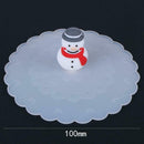 Silicone Transparent Snowman Insulation Cup Cover Tea Coffee Sealing Lid A