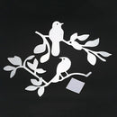 Mirror Wall Art "Birds Standing on the Tree Branch" Wall Stickers Removable