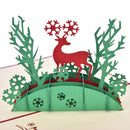 3DUp Holiday Greeting Cards Deer Jesus Reindeer Christmas Thanksgiving S Hn